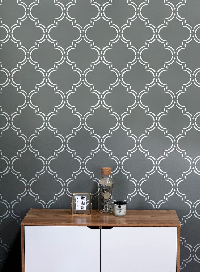 PINKIPO , Moroccan Elegant , (16"x40") XL Stencil, Ethnic Large Wall Stencil, Classic Geometric Wall Stencils for Painting, Stencils for Walls, Moroccan Wall Stencil - Image 5